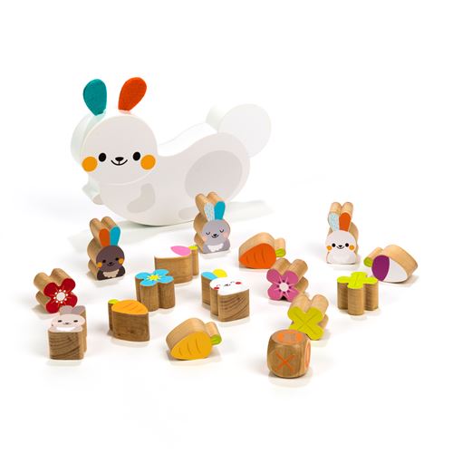 Lot De 125 Figurines Lapins En Bois Naturel – Pièces De Rechange Pour Jeux De Société, Non Peintes, Hêtre, 23x19x8 Mm