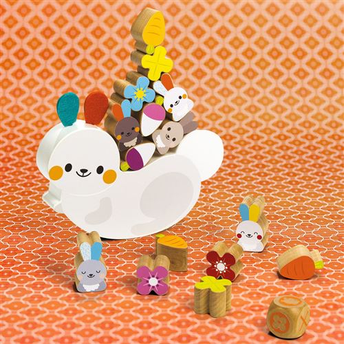 Jeu D Equilibre En Bois Nature Et Decouvertes Lapin Jouet A Manipuler Achat Prix Fnac