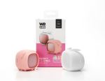 Mini Enceinte Bluetooth We Rose avec 2 coques interchangeable Cochon Rose et Lapin Blanc