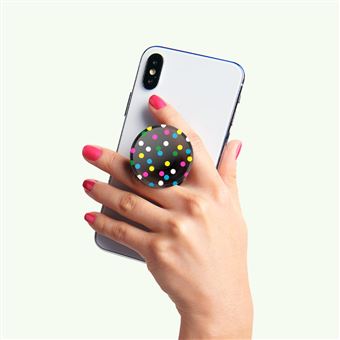 Popgrip Premium Translucent Black Disco Dots PopSockets