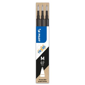 SET DE 3 STYLO RECHARGES FRIXION BALL - POINTE MOYENNE NOIR