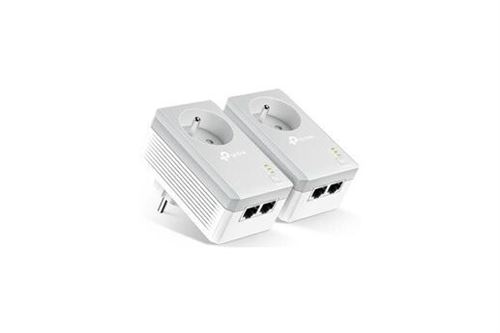 Pack CPL AV600 Mbps avec 2 ports Gigabits et 1 prise gigogne TP-LINK TL-PA4022P Blanc