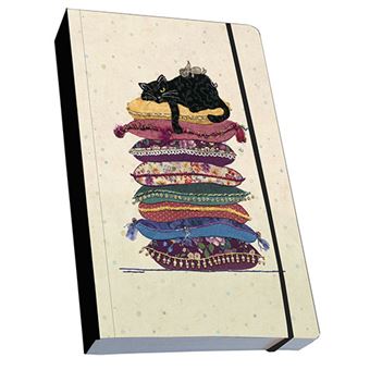 Carnet A6 Kiub Chat coussin Blanc