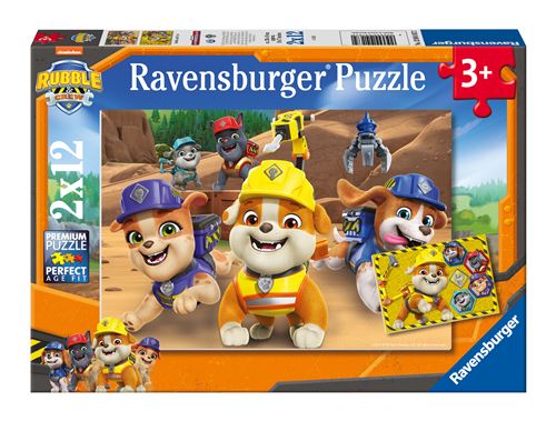 Puzzles 2x12 pièces : Rubben 'équipe en action ! Ravensburger France - vue 2