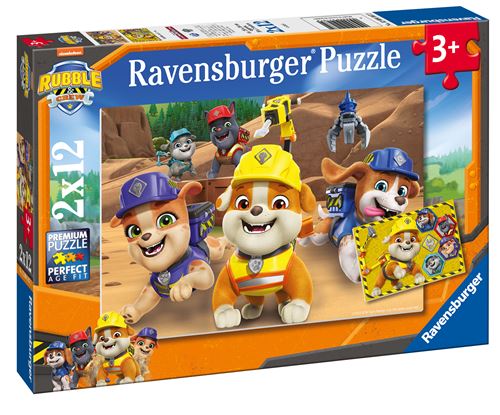 Puzzles 2x12 pièces : Rubben 'équipe en action ! Ravensburger France - vue 2