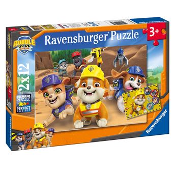 Puzzles 2 x 12 pièces Ravensburger L’équipe en action Rubben - 1