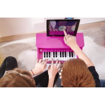 Mini piano iDance BigBen avec haut-parleur Bluetooth intégré Rose