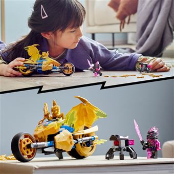 LEGO® Ninjago® 71768 La moto Dragon d’Or de Jay
