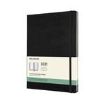 Agenda-carnet 2021 semainier Moleskine Rigide très grand format Noir