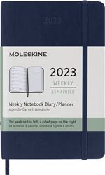 Agenda scolaire Moleskine 2022 2023 Semainier format de poche Souple Bleu Saphir