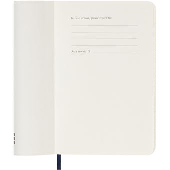 Agenda scolaire Moleskine 2022 2023 Semainier format de poche Souple Bleu Saphir