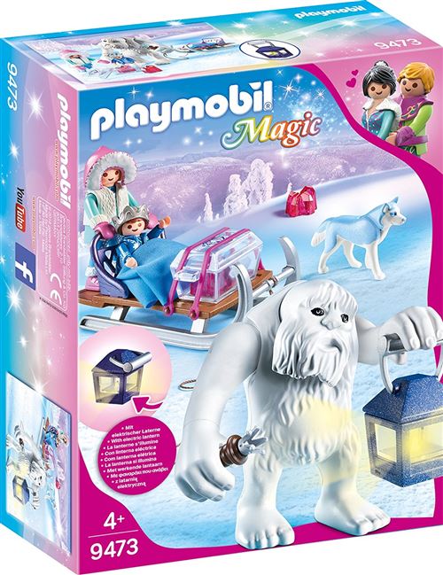 Playmobil Magic Le palais de Cristal 9473 Yéti avec traineau