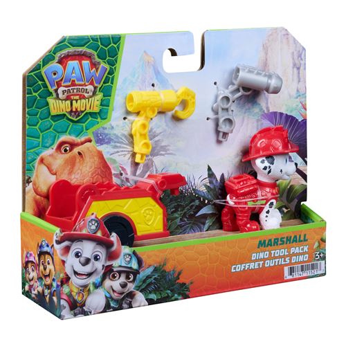 Pack figurine et outils Paw Patrol Pat’Patrouille Marcus Le Film Mission Dino