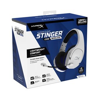 Casque Gaming sans fil HyperX Cloud Stinger Core Pour PS4 Blanc