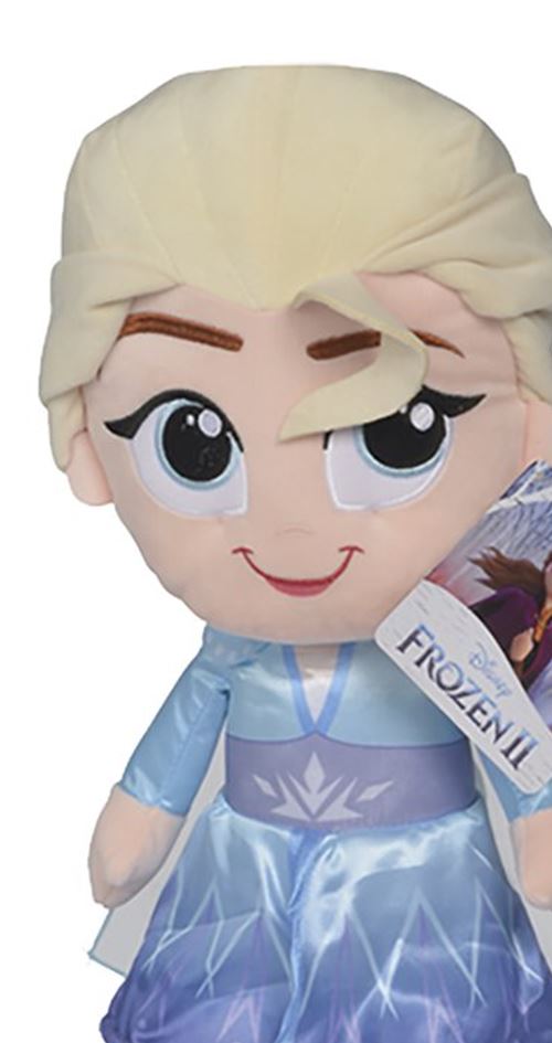Poupée Chiffon Elsa La Reine Des Neiges Joyeuses Fêtes Avec Olaf Disney Store Peluche Noel Velours 48 Cm