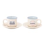 Set 2 tasse expresso Le café Mr. Wonderful