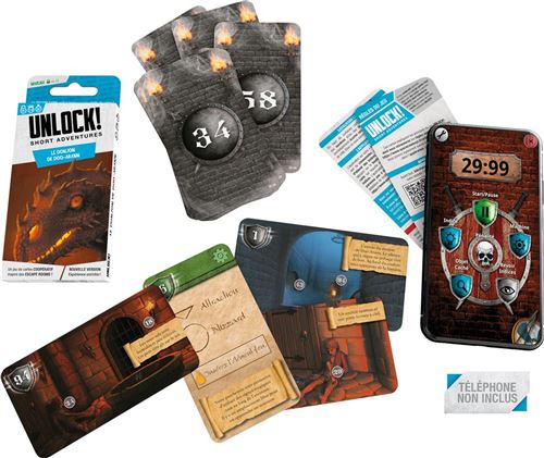 Unlock! Short Adventures – Escape Game Kartenspiel "Le Donjon De Doo-Arann" Von Asmodee