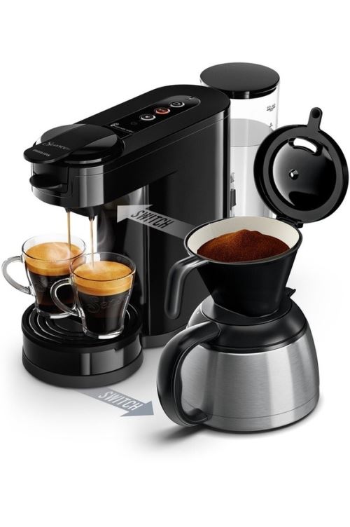 Cafetière à dosette Philips Senseo Switch HD6592/61 1450 W Noir