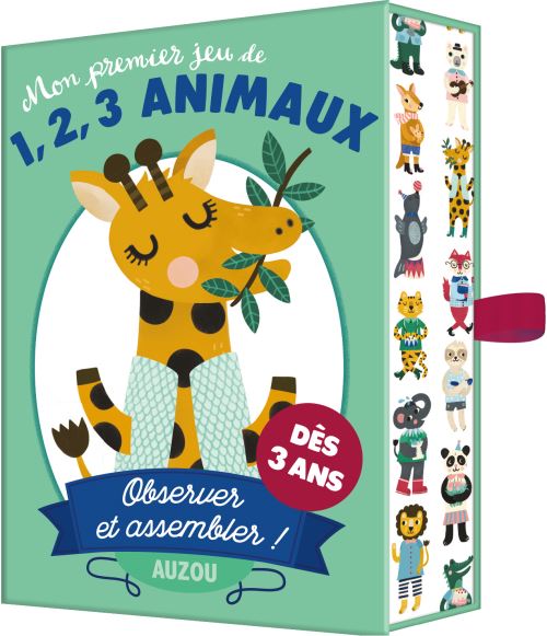 Jeu classique Auzou Premier jeu de 1,2,3 Animaux