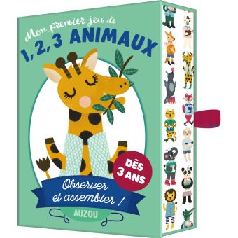 Premier jeu de 1,2,3 Animaux Auzou