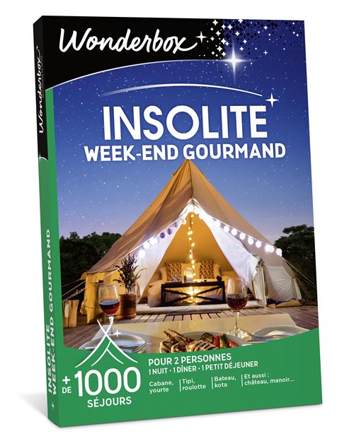 Coffret cadeau Wonderbox Week-end insolite et gourmand