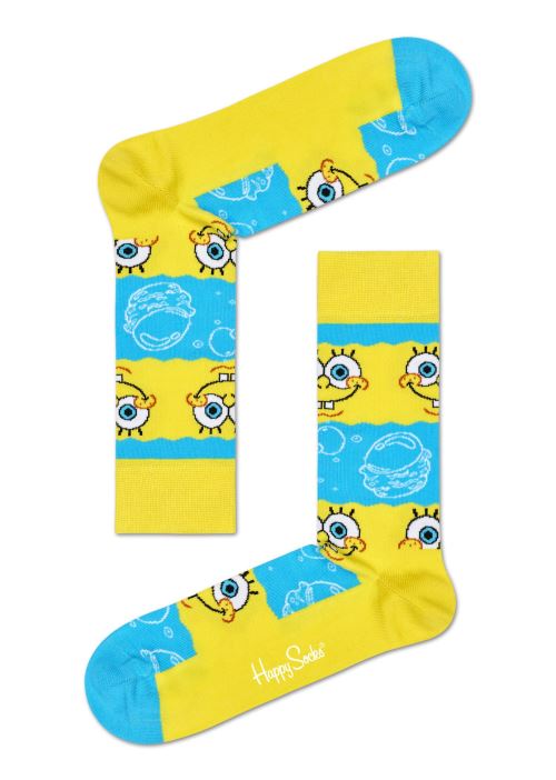 Happy Socks Sponge Bob Say Chesse hoge sokken en kniekousen maat 36-40