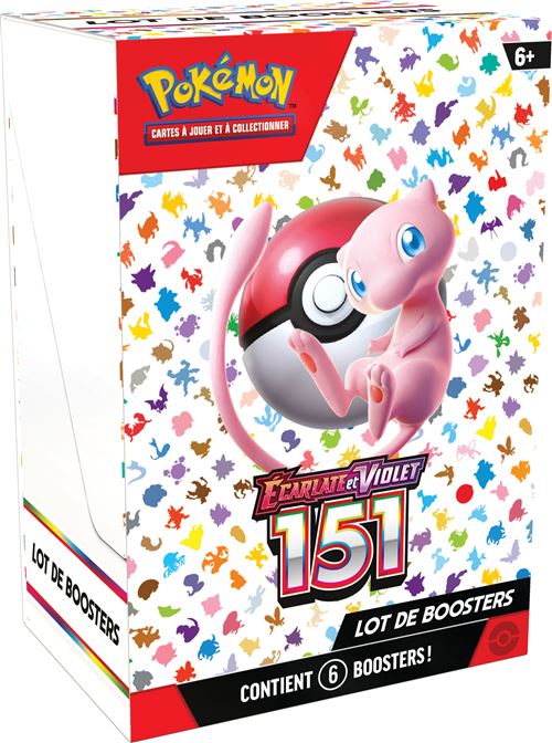 Pokemon Cartes À Collectionner Pokémon Ev3.5 Bundle De 6 Boosters Ecarlate Et Violet 151