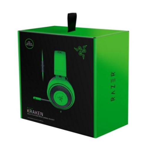 Nintendo Switch RAZER KRAKEN GREEN Razer Kraken Green Gaming-Headset für PC, Mac, Xbox One, PS4 und
