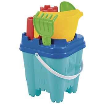Jeu de plage Ecoiffier Seau garni château fort 18,5 cm