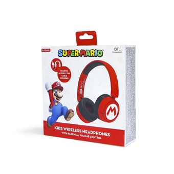 Jeu éducatif et électronique Otl Super Mario Logo Kids Wireless Headphones