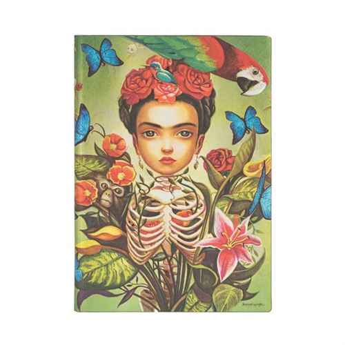 Carnet ligné à couverture souple Paperblanks Frida Midi 176 pages