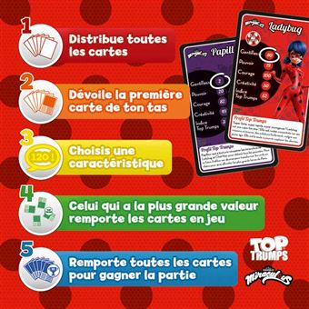 Jeu de cartes Winning Moves Top Trumps Miraculous