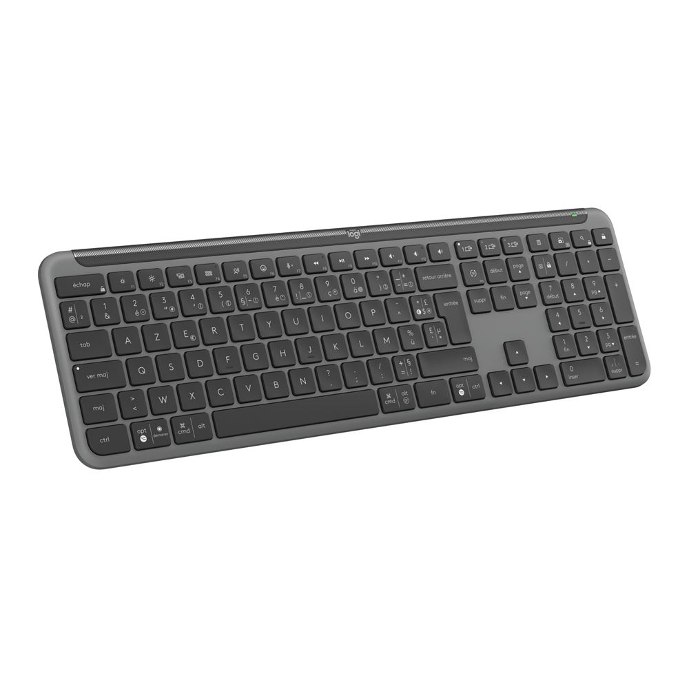 Clavier sans fil Azerty Logitech K950 Signature Slim Graphite - Clavier ...