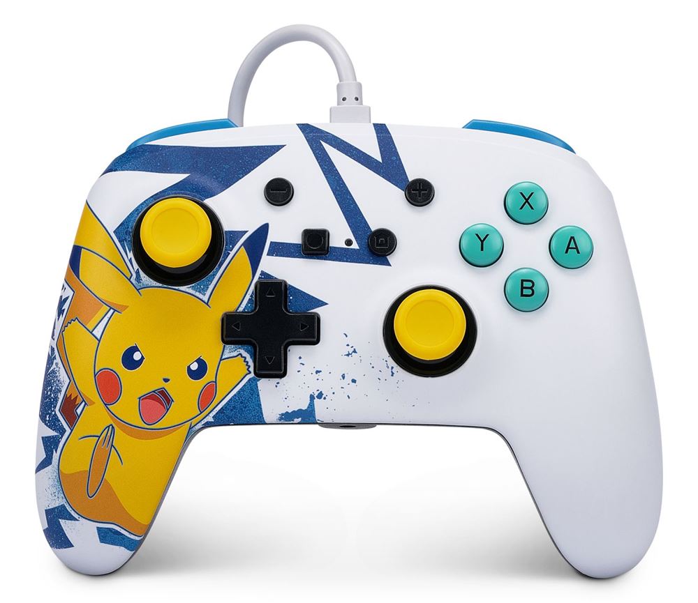 Manette filaire pour Nintendo Switch PowerA Pokémon Pikachu High Voltage