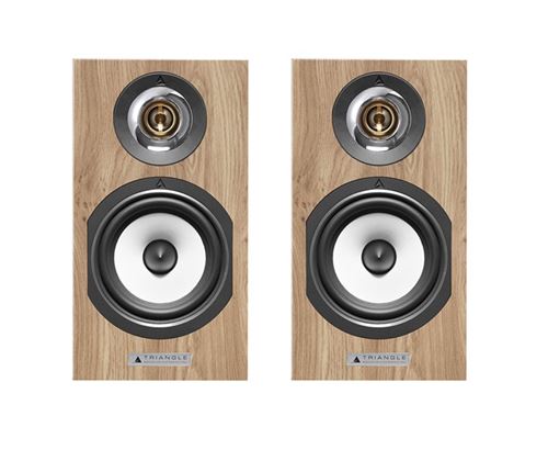 Enceinte bibliothèque Triangle Titus EZ Chêne vendues par paire - vue 2