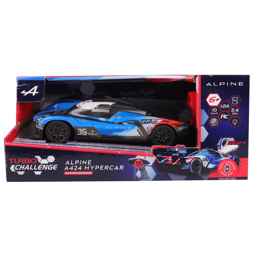 Voiture télécommandée - TURBO CHALLENGE - Alpine A110 Gendarmerie - Dès 8 ans - Jeux Voiture télécommandée - TURBO CHALLENGE - Alpine A110 Gendarmerie - Dès 8 ans - Jeux