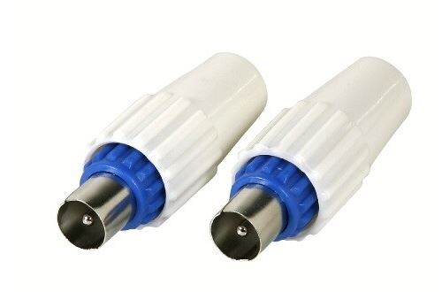 Fiche Coaxiale Temium Mâle et Mâle Diamètre 9,52 mm