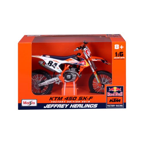 Moto Maisto Red Bull KTM SX 450 2018 84 J Heriling 1:6 - Maisto