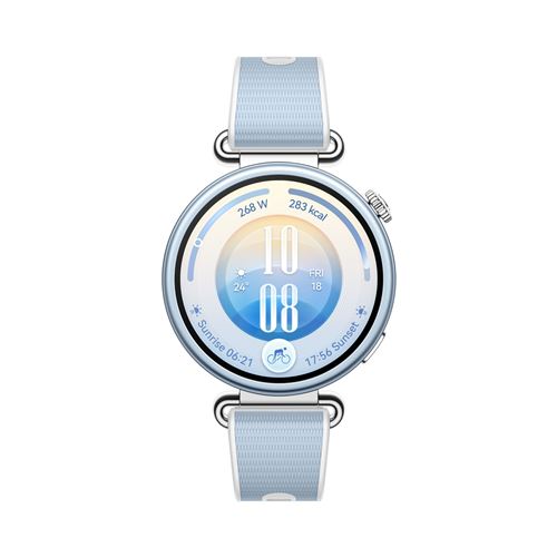 Montre connectée Huawei Watch GT 7 41 mm Bluetooth acier inoxydable avec bracelet en fluoroélastomère et