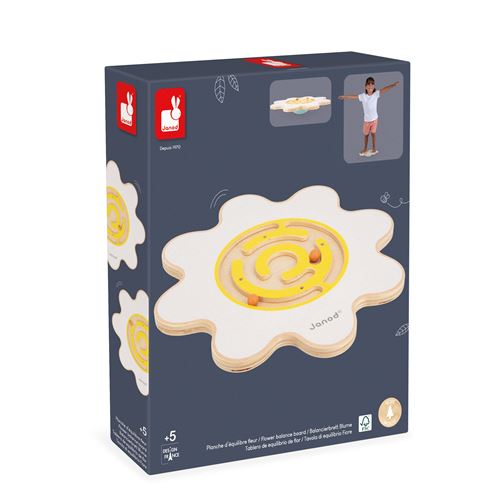 Jeu d'adresse Janod Sweet Cocoon Planche d'Equilibre Fleur