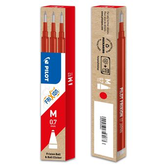 Pilot Lot De 2 Sets De 3 Recharges Roller FriXion Ball Rouge - Stylo Effaçable