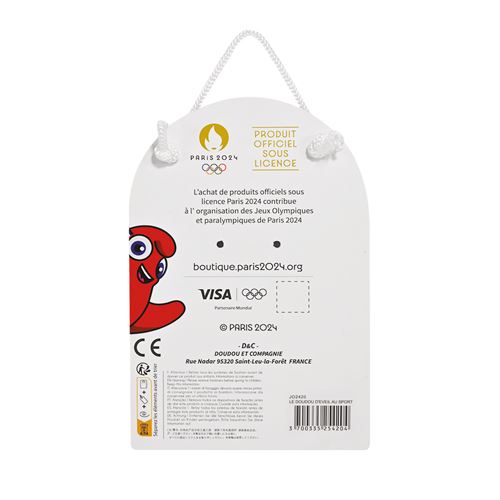 Doudou et compagnie - Doudou de Champion Mascotte JO Paris 2024 - 12 cm