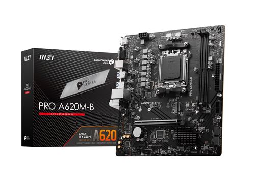Carte mère MSI PRO A620M-B micro ATX Socket AM5 Chipset AMD A620