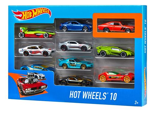 Mattel Hot wheels Coffret 10 voitures - Voiture