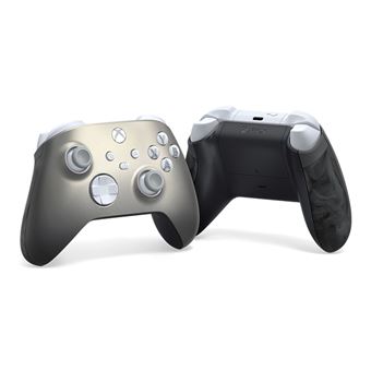 Microsoft Xbox Wireless Controller - Lunar Shift Special Edition - manette de jeu - sans fil - Bluetooth - gris, noir caoutchouté - pour PC, Microsoft Xbox One, Microsoft Xbox One S, Microsoft Xbox One X