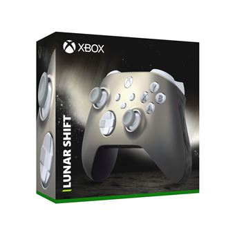 Microsoft Xbox Wireless Controller - Lunar Shift Special Edition - manette de jeu - sans fil - Bluetooth - gris, noir caoutchouté - pour PC, Microsoft Xbox One, Microsoft Xbox One S, Microsoft Xbox One X