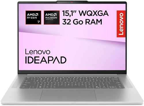 IdeaPad Slim 5 15ARP10 15 1 WQXGA 165 Hz AMD Ryzen 7 RAM SSD arctique - vue 2