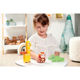 Jeu de construction Ecoiffier Baril Jungle 70 pièces Abrick