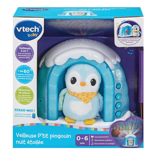 VTECH VEILLEUSE P'TIT PINGOUIN ETOILEE