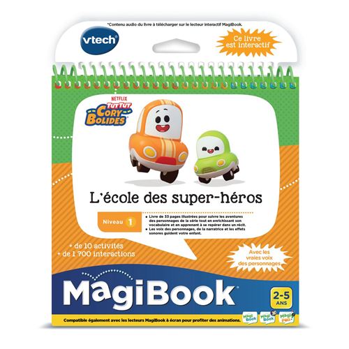 L'École Des Super-Héros Vtech Baby Magibook Tut Tut Cory Bolides